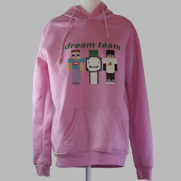 JMSUN Unisex Dreamwastaken Dream Team Smile Hoodie Sweatshirt Size L 7 (C997) - Picture 2 of 7